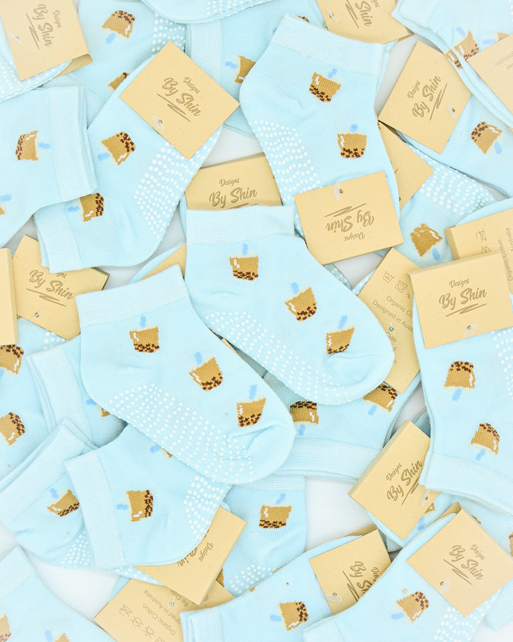 2x Pairs - Baby Boba Bubble Tea Socks