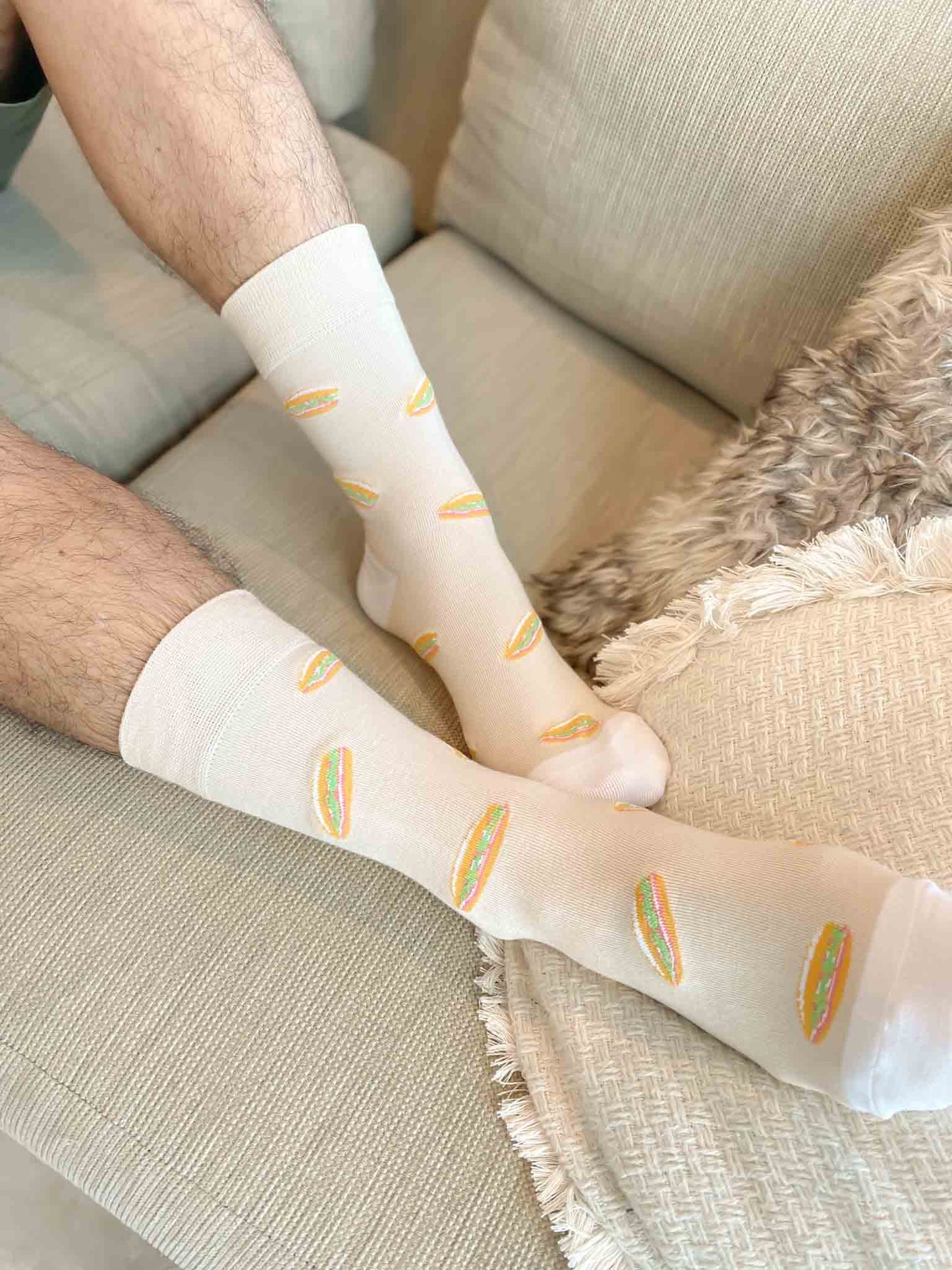 Matchy Couples Banh Mi Socks