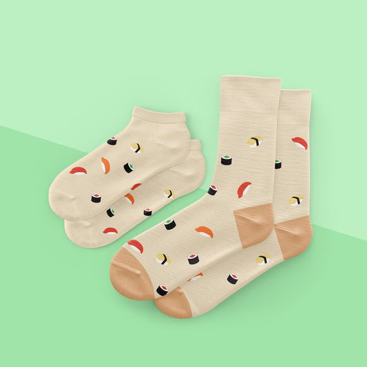 matching cute sushi couples socks