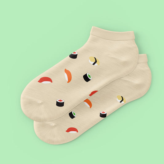 cute sushi ankle socks 
